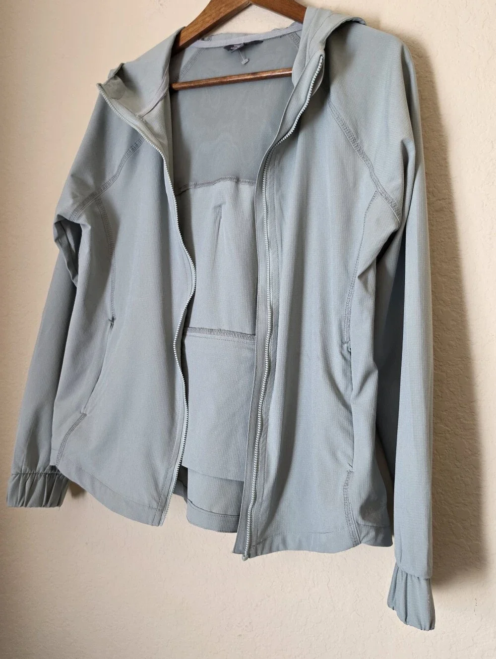 Eddie Bauer Outdoor Jacket Womens Medium Olive Green Full Zip Gorpcore (Flaw)